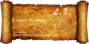 Lippe Vilmos névjegykártya